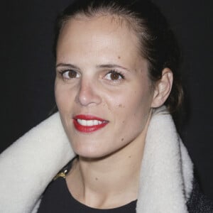 Laure Manaudou au premier rang du défilé de la collection prêt-à-porter automne-hiver 2014/2015 de Guy Laroche qui s'est tenu au Grand Palais à Paris, France, le 26 février 2014. Photo par Jerome Domine/ABACAPRESS.COM