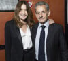 Vient d'écrire ce dimanche sur "Instagram" la fille de Carla Buni et Nicolas Sarkozy
Exclusif - Carla Bruni et son mari Nicolas Sarkozy en backstage du concert du gala des vingt ans de la fondation Recherche Alzheimer "2 générations chantent pour la 3ème" à l'Olympia à Paris