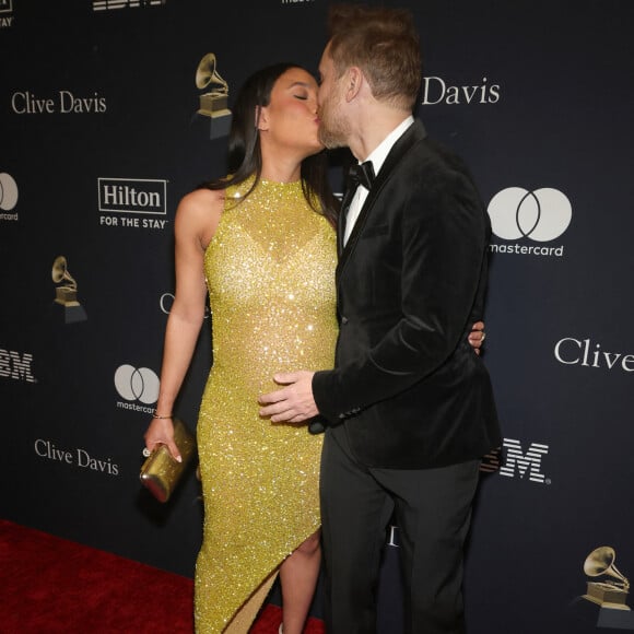 Jessica Ledon, David Guetta, lors de la 66e édition des GRAMMY Awards - Pre-GRAMMY Gala & GRAMMY Salute to Industry Icons Honoring Jon Platt à l'hôtel Beverly Hilton à Beverly Hills, CA, USA le 3 février 2024. Photo par Fati S/ABACAPRESS.COM