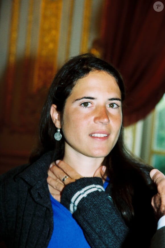 porte depuis 2016 le nom de ses deux parents.
Archives - Mazarine Pingeot lors de la remise du 1er Prix François Mitterrand à l'Hôtel de Lassay à Paris, le 3 mai 2015.