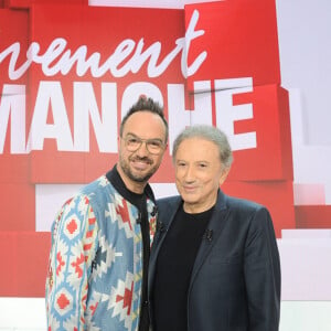 Exclusif - Jarry et Michel Drucker - Enregistrement de l'émission "Vivement Dimanche" au Studio Gabriel à Paris, présentée par M.Drucker et diffusée le 3 mars sur France 3 © Guillaume Gaffiot / Bestimage