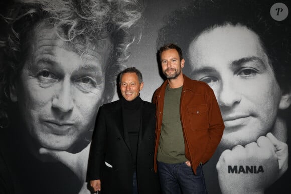 Exclusif - Marc-Olivier Fogiel et son mari François Roelants - People à la générale de l'opéra-rock "Starmania" à la Seine Musicale de Boulogne-Billancourtle 8 novembre 2022.© Dominique Jacovides-Coadic Guirec/Bestimage