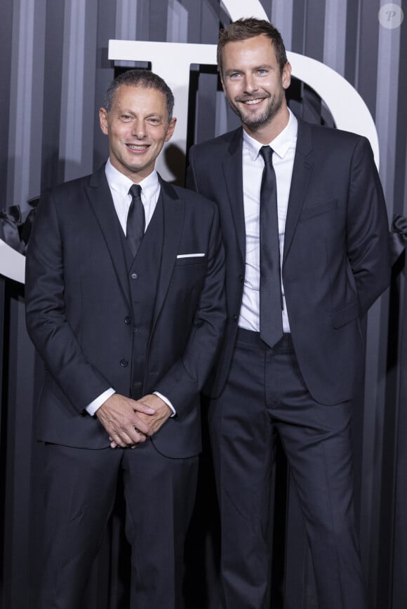 Marc-Olivier Fogiel et son mari Francois Roelants - Gala d'ouverture de la saison de la danse 2021/2022 au Palais Garnier à Paris le 24 septembre 2021 © Olivier Borde / Bestimage 