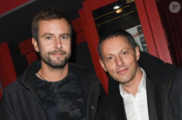 Exclusif - François Roelants et son mari Marc-Olivier Fogiel - People au concert de Dave à Bobino à Paris le 18 novembre 2019. © Coadic Guirec/Bestimage (No Web - pour suisse et Belgique)