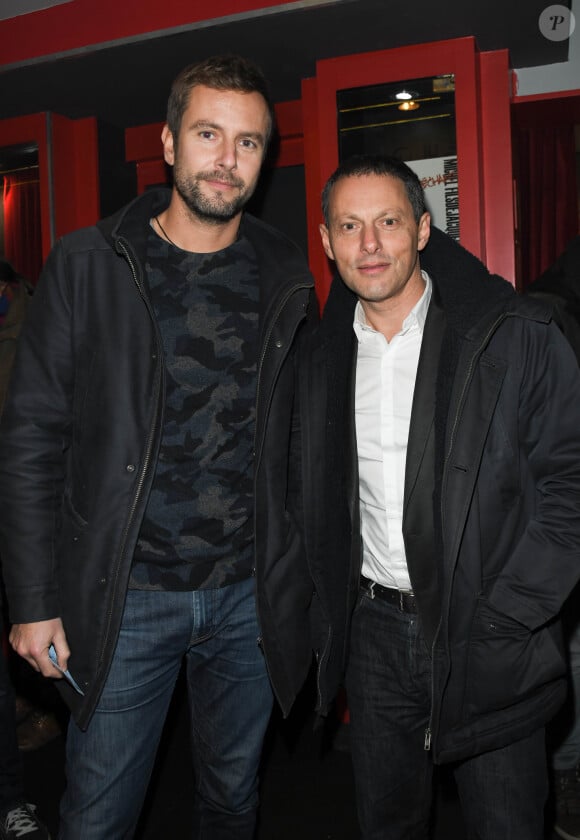 Exclusif - François Roelants et son mari Marc-Olivier Fogiel - People au concert de Dave à Bobino à Paris le 18 novembre 2019. © Coadic Guirec/Bestimage (No Web - pour suisse et Belgique)