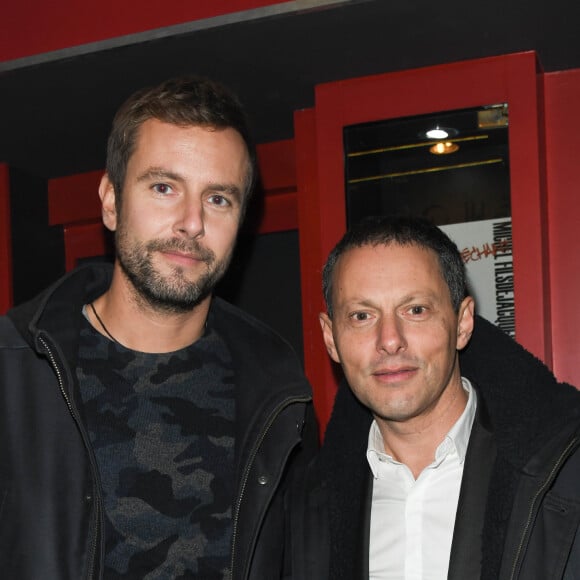 Exclusif - François Roelants et son mari Marc-Olivier Fogiel - People au concert de Dave à Bobino à Paris le 18 novembre 2019. © Coadic Guirec/Bestimage (No Web - pour suisse et Belgique)