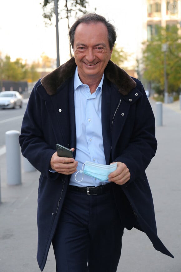 Michel-Edouard Leclerc à la sortie des studios de BFM Tv à Paris le 6 novembre 2020. 