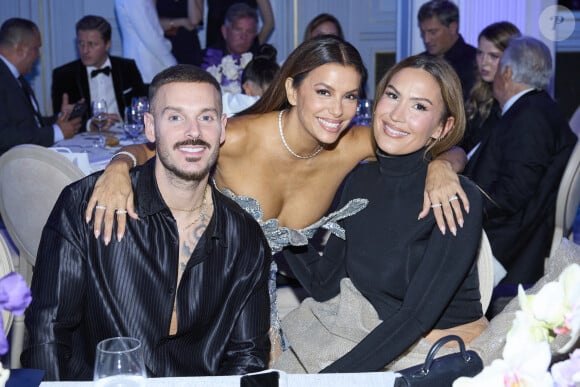 Exclusif - Eva Longoria, Vitaa et Matt Pokora (M. Pokora) - 12ème édition de la soirée Global Gift Gala à l'hôtel Four Seasons George V à Paris le 5 octobre 2024.