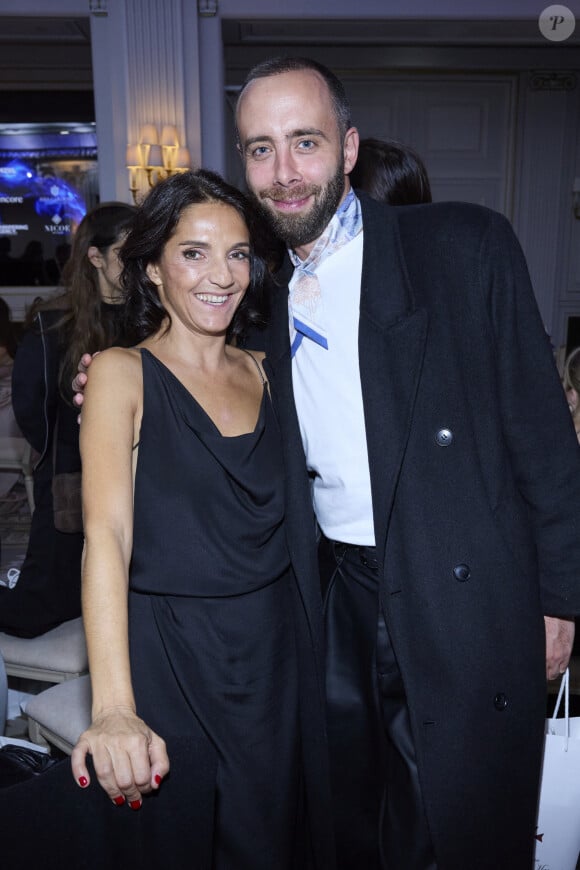 Exclusif - Tristan Lopin et Florence Foresti ( elle a reçu le Global Gift Humanitarian Award en reconnaissance de son engagement exemplaire et de ses actions en faveur des femmes et enfants victimes de violences familiales) - 12ème édition de la soirée Global Gift Gala à l'hôtel Four Seasons George V à Paris le 5 octobre 2024.