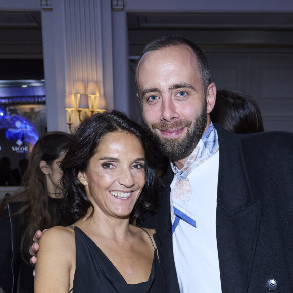 Exclusif - Tristan Lopin et Florence Foresti ( elle a reçu le Global Gift Humanitarian Award en reconnaissance de son engagement exemplaire et de ses actions en faveur des femmes et enfants victimes de violences familiales) - 12ème édition de la soirée Global Gift Gala à l'hôtel Four Seasons George V à Paris le 5 octobre 2024.