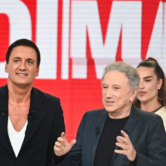 L'acteur et le chanteur ont tous les deux participé à l'enregistrement d'un nouveau numéro de l'émission Vivement dimanche
Exclusif - Gérard Lanvin, Dany Brillant et Michel Drucker - Enregistrement de l'émission Vivement dimanche, présentée par M.Drucker et diffusée le 13 octobre 2024 sur France 3. © Guillaume Gaffiot / Bestimage 