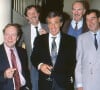 Selon les information du Figaro confirmées par l'AFP, l'acteur Pierre Vernier est décédé le 9 octobre, à l'âge de 93 ans.
Archives - Michel Beaune, Jean-rochefort, Jean-Paul Belmondo, Jean-Pierre Marielle et Pierre Vernier - Générale de la pièce "Femme à contre jour".