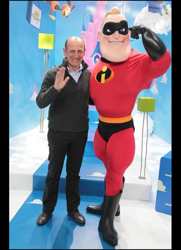 Jean-Michel Aphatie a eu l'immense privilège de rencontrer les stars des Studios Pixar à Euro Disney le 27 mars 2010