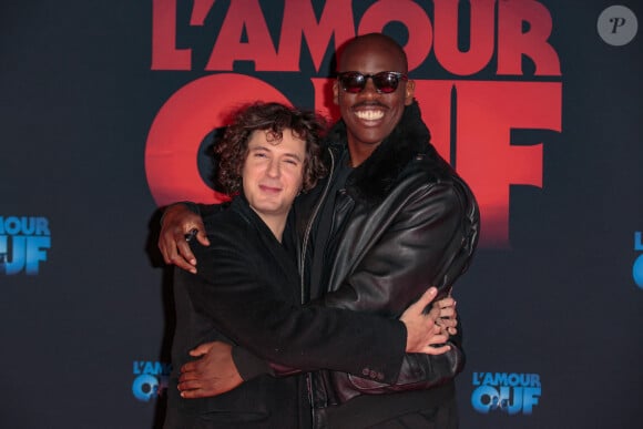 Vincent Lacoste et Jean-Pascal Zadi - Avant-première du film "L'amour Ouf" au Kinepolis de Lomme près de Lille le 13 octobre 2024. © Stéphane Vansteenkiste/Bestimage