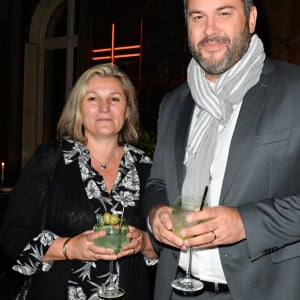 Bruce Toussaint et sa femme Catherine - Le réalisateur français C. Lelouch célèbre ses 80 ans au restaurant Victoria à Paris, France, le 30 octobre 2017. © Coadic Guirec/Bestimage