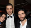 À la question n'est-ce pas dur pour Leïla et les enfants ?, il répond : "Parfois, oui, mais comme Leïla est une personne unique, exceptionnelle, elle comprend tout."
Leila Bekhti pose avec son mari Tahar Rahim accompagne de son frere Ahmed - Exclusif - Prix special -Soiree Magnum pour le film "Le passe" lors du 66eme festival de Cannes le 17 mai 2013.