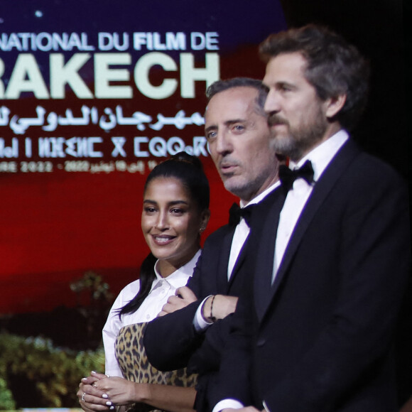 Tahar Rahim et Leila Bekhti lors de la cérémonie de clôture de la 19ème édition du Festival International du Film de Marrakech (FIFM) au Palais des Congrès à Marrakech, le 19 novembre 2022. © Denis Guignebourg/Bestimage