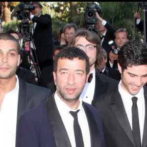 Leïla Bekhti, Tahar Rahim et l'équipe du film Un prophète en 2009 à Cannes