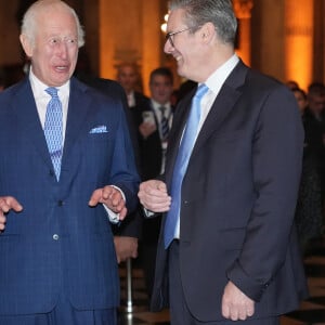 Le roi Charles III d'Angleterre lors de la réception pour les chefs d'entreprises internationales à la cathédrale Saint-Paul de Londres, Royaume Uni, le 14 octobre 2024. © Alpha Press/Bestimage 