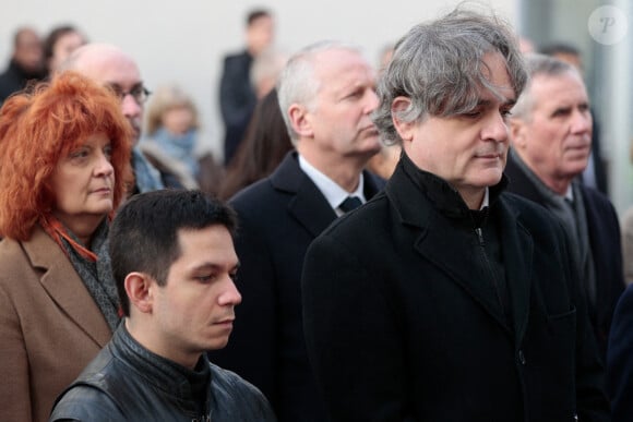 Simon Fieschi fut la première personne sur qui les terroristes ont ouvert le feu le 7 janvier 2015
Simon Fieschi et Riss. Photo by Geoffroy Van der Hasselt/Pool/ABACAPRESS.COM