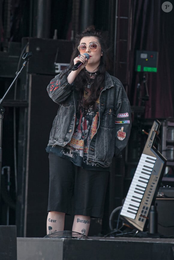 Exclusif - Hoshi (Mathilde Gerner) est en répétition avant son concert du 7 juin 2024 sur le parvis Saint-Christophe de Tourcoing. Le 6 juin 2024 © Stéphane Vansteenkiste / Bestimage