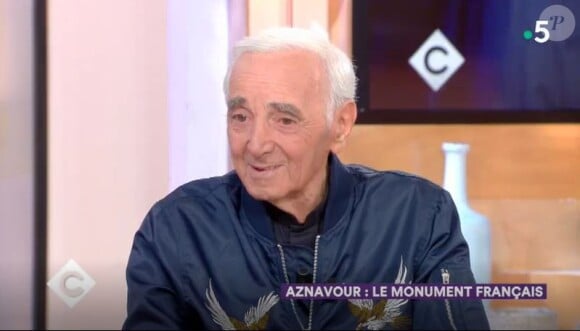 Où il produisait sa propre huile d'olive 
Charles Aznavour invité de "C à vous" le vendredi 28 septembre 2018 - France 5