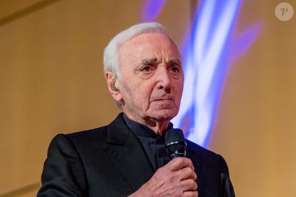 Et où il est décédé en octobre 2018
Charles Aznavour en concert à l'Office des Nations Unies à Genève. Le 13 mars 2018.