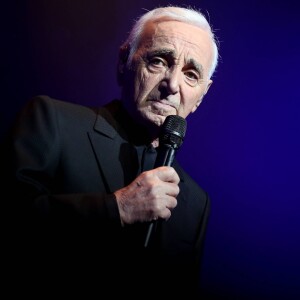 Charles Aznavour - Première représentation de Charles Aznavour au Palais des Sports à Paris le 15 septembre 2015.