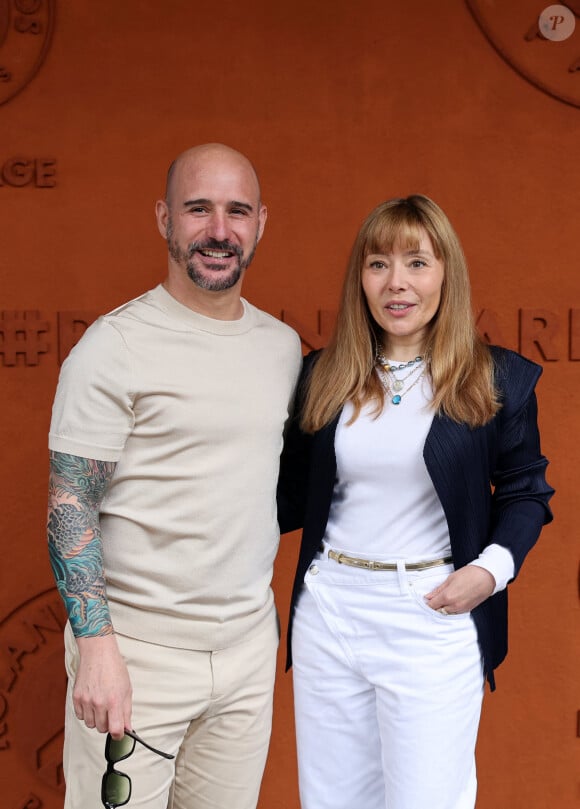 Cartman (Nicolas-Bonaventure Ciattoni) et sa femme Aurélia Crebessegues - Célébrités au village des Internationaux de France de tennis de Roland Garros 2024 à Paris le 2 juin 2024. © Jacovides / Moreau / Bestimage 