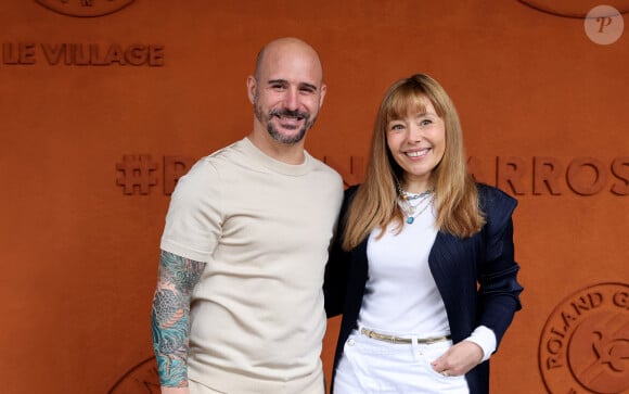 Cartman (Nicolas-Bonaventure Ciattoni) et sa femme Aurélia Crebessegues - Célébrités au village des Internationaux de France de tennis de Roland Garros 2024 à Paris le 2 juin 2024. © Jacovides / Moreau / Bestimage 