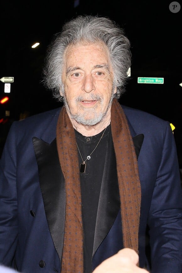 Beverly Hills, CA - EXCLUSIF - Les acteurs Al Pacino et Leonardo DiCaprio ont été aperçus à la sortie du restaurant Cipriani à Beverly Hills après un long dîner de quatre heures. Sur la photo : Al Pacino