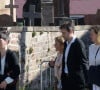 Fanny Groll, mère de Lina, arrive à l'église Saint-Arnould à Plaine pour les obsèques de sa fille, le 25 octobre 2024. Photo by Christoph de barry/ABACAPRESS.COM