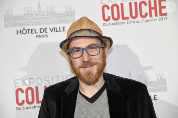 Marius Colucci - Vernissage presse de l'exposition "Coluche" à l'Hôtel de Ville de Paris le 5 octobre 2016. © Pierre Perusseau/Bestimage