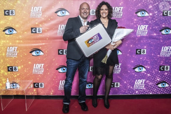 Exclusif - Christophe et Julie Mercy - Enregistrement de l'émission "Les 20 ans du Loft", diffusée en direct sur C8 et présentée par B.Castaldi, à Paris. Le 8 avril 2021 © Jack Tribeca / Bestimage