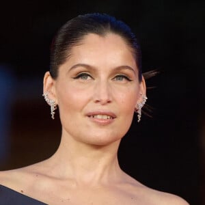 Rome, ITALIE - Laetitia Casta assiste au tapis rouge du « CONCOURS INTERNATIONAL JURY CINEMA PROGRESSIF » Robe Celine Couture Bijoux Damiani Pictured : LAETITIA CASTA