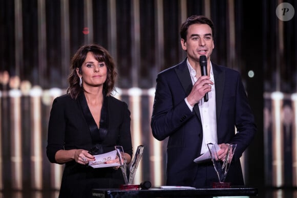 Faustine Bollaert et Julian Bugier - 35ème cérémonie des Victoires de la musique à la Seine musicale de Boulogne-Billancourt, le 14 février 2020. © Cyril Moreau/Bestimage 