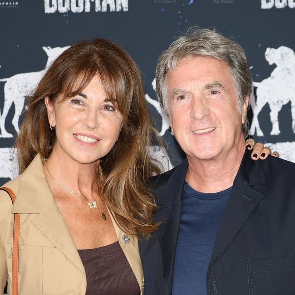 Au moment d'évoquer son mariage avec Narjiss
Narjiss Slaoui-Falcoz et son mari François Cluzet - Avant-première du film "Dogman" au cinéma UGC Normandie à Paris le 19 septembre 2023. © Coadic Guirec/Bestimage 
