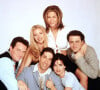 La "famille" Friends a perdu une nouvelle membre.
Jennifer Aniston, Courteney Cox, Lisa Kudrow, Matthew Perry, Matt Leblanc et David Schwimmer dans la série "Friends".