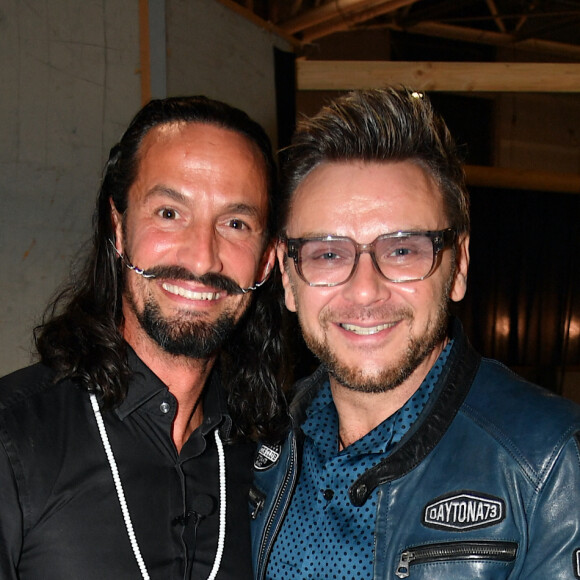 Gaël Clavière, Jeanfi Janssens - Backstage du défilé d'ouverture du salon du chocolat 2024 à Paris porte de Versailles en faveur de l'association Mécénat Chirurgie Cardiaque à Paris le 29 octobre 2024. © Perusseau-Veeren/Bestimage