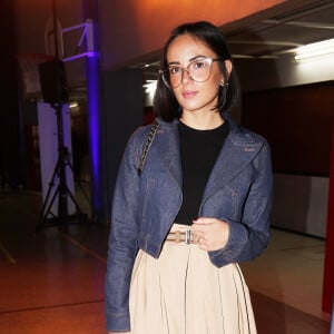 Agathe Auproux lors de la journée nationale de la lutte contre le harcèlement à l'école au lycée Pierre-Gilles de Gennes - ENCPB à Paris, France, le 7 novembre 2023. © Jonathan Rebboah/Panoramic/Bestimage