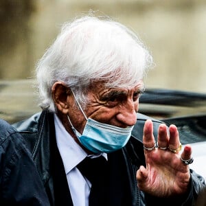 Jean-Paul Belmondo - Hommage à Guy Bedos en l'église de Saint-Germain-des-Prés à Paris le 4 juin 2020. © JB Autissier / Panoramic / Bestimage 