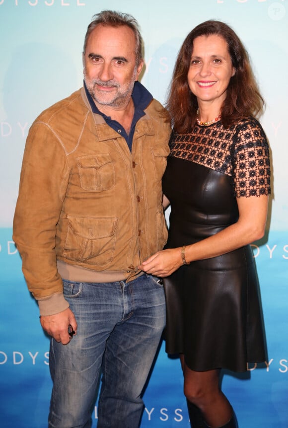 Antoine Dulery et son épouse Pascale Pouzadoux lors de l'avant-première de 'L'Odyssee' qui s'est tenue à l'UGC Normandie, à Paris, France, le 4 octobre 2016. Photo par Jerome Domine/ABACAPRESS.COM