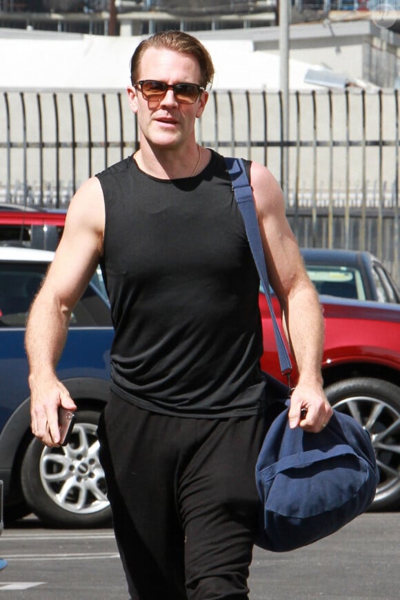 James Van Der Beek arrive aux répétitions de DWTS (Danse avec les stars) dans le quartier de Hollywood à Los Angeles, le 29 août 2019 