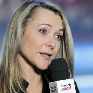 Annick Dumont, ex femme de Gilles Beyer et Didier Gailhaguet - Trophée Eric Bompard à Paris le 19 novembre 2012. © Stéphane Allaman / Panoramic / Bestimage