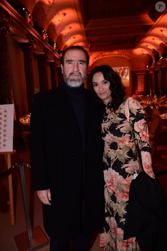 Éric Cantona et sa femme Rachida Brakni lors de la soirée de gala de la 18ème édition du "Dîner de la mode du Sidaction" au Pavillon Cambon Capucines - Potel et Chabot à Paris, France, le 23 janvier 2020. © ORachid Bellak/Bestimage