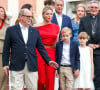 Albert II et Charlène de Monaco sont sur tous les fronts.
Traditionnel Pique Nique des Monégasques "U Cavagnetu" dans le Parc princesse Antoinette, en présence du prince Albert II de Monaco et de la princesse Charlene accompagnés par leurs enfants le prince Jacques de Monaco, marquis des Baux, et La princesse Gabriella de Monaco, comtesse de Carladès, à Monaco, © Claudia Albuquerque/Bestimage 