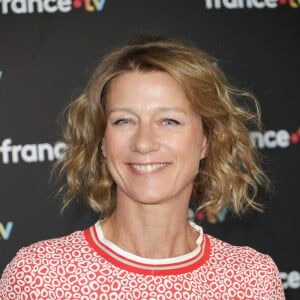 Carole Gaessler au photocall de la conférence de presse de rentrée de France Télévisions à Paris, France, le 4 septembre 2024. © Coadic Guirec/Bestimage