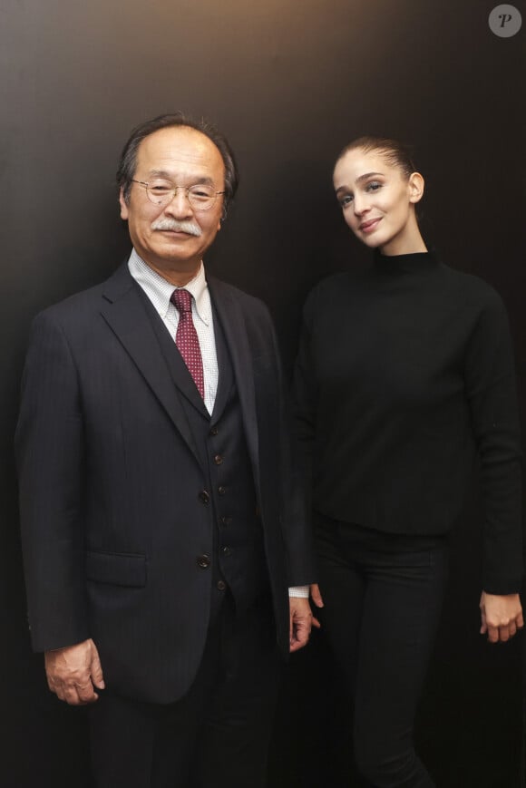 Exclusif - Tajima San, CEO de TASAKI et Victoria Dauberville au 70 ans de Tasaki à La Samaritaine à Paris, France, le 6 novembre 2024. © Jack Tribeca/Bestimage