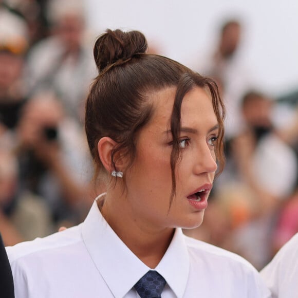 Adèle Exarchopoulos et François Civil - Photocall du film "L'Amour Ouf" (Beating Hearts / Compétition) lors du 77ème Festival International du Film de Cannes (14 - 25 mai 2024), le 24 mai 2024. © Jacovides / Moreau / Bestimage