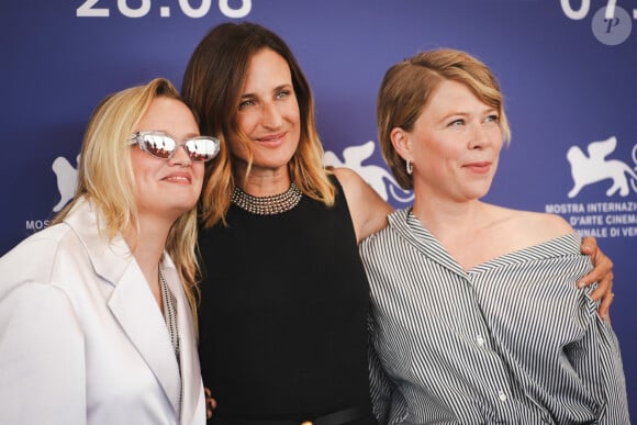 Sara Forestier, Camille Cottin et India Hair au photocall du film "Trois amies" lors du 81ème Festival International du Film de Venise (Mostra) le 30 août 2024. © Lucia Sabatelli / Bestimage